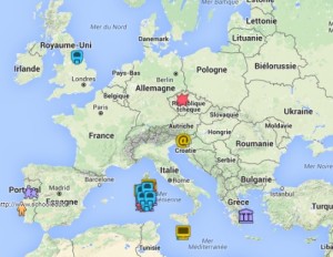 Mappa delle mobilità progettate